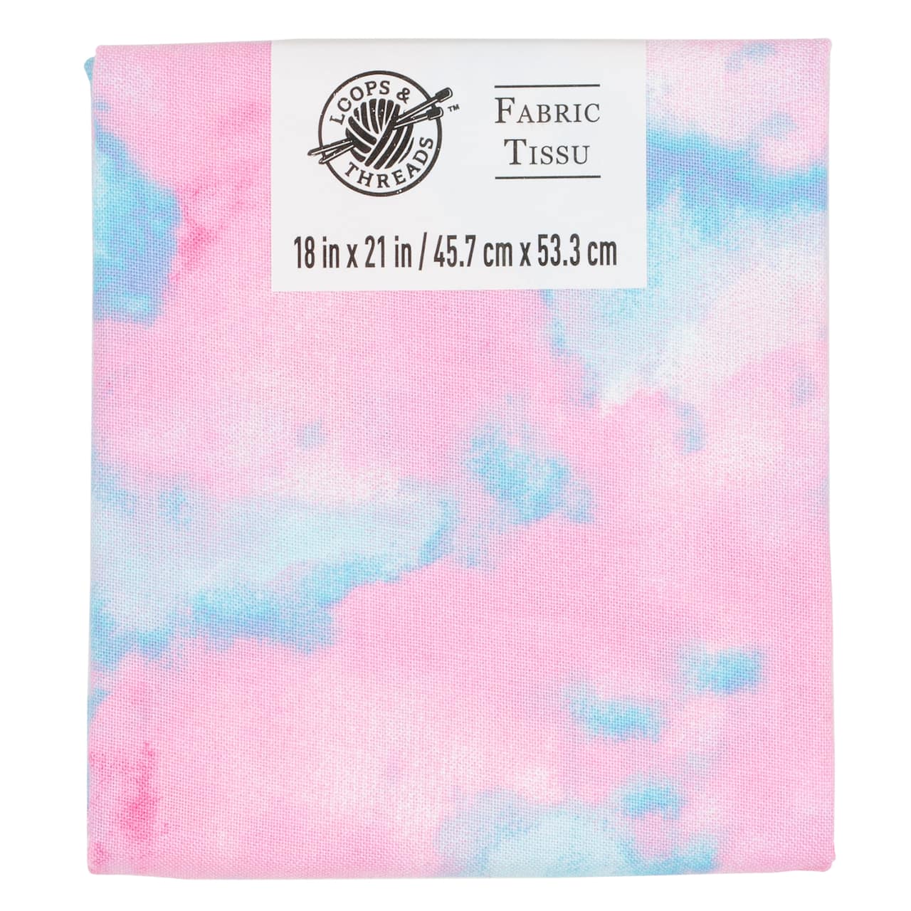 Pink &#x26; Blue Cotton Fabric by Loops &#x26; Threads&#x2122;